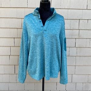 Green/Blue Greg Norman Golf Pullover